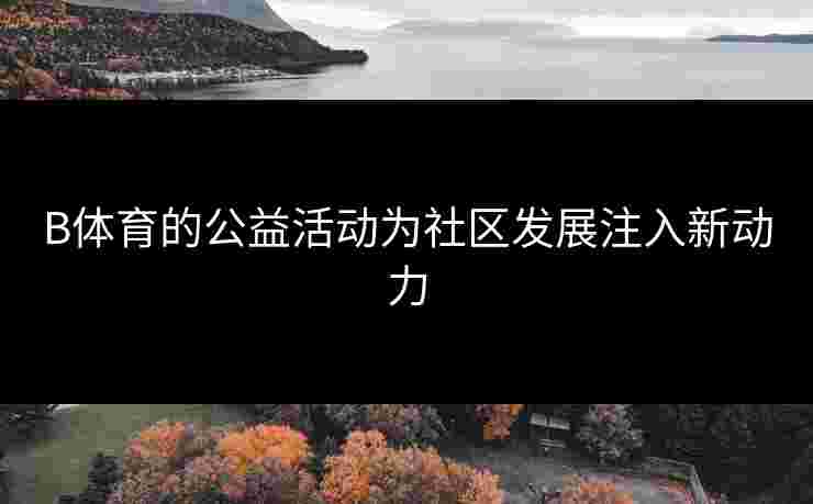 B体育的公益活动为社区发展注入新动力