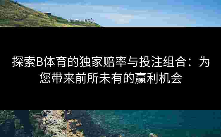探索B体育的独家赔率与投注组合：为您带来前所未有的赢利机会