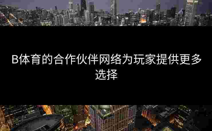 B体育的合作伙伴网络为玩家提供更多选择