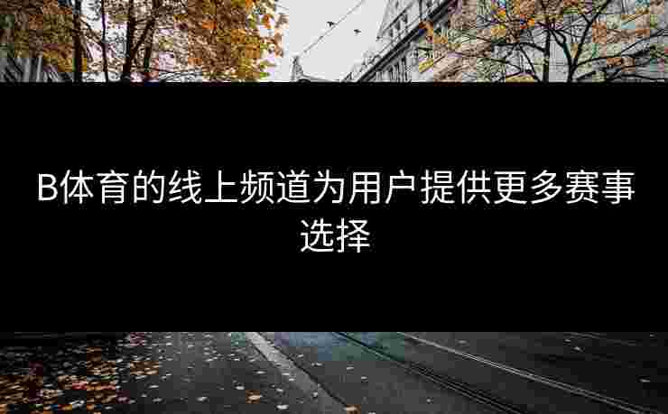 B体育的线上频道为用户提供更多赛事选择